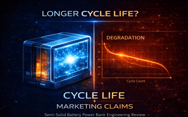 Semi-Solid Battery Power Bank Cycle Life