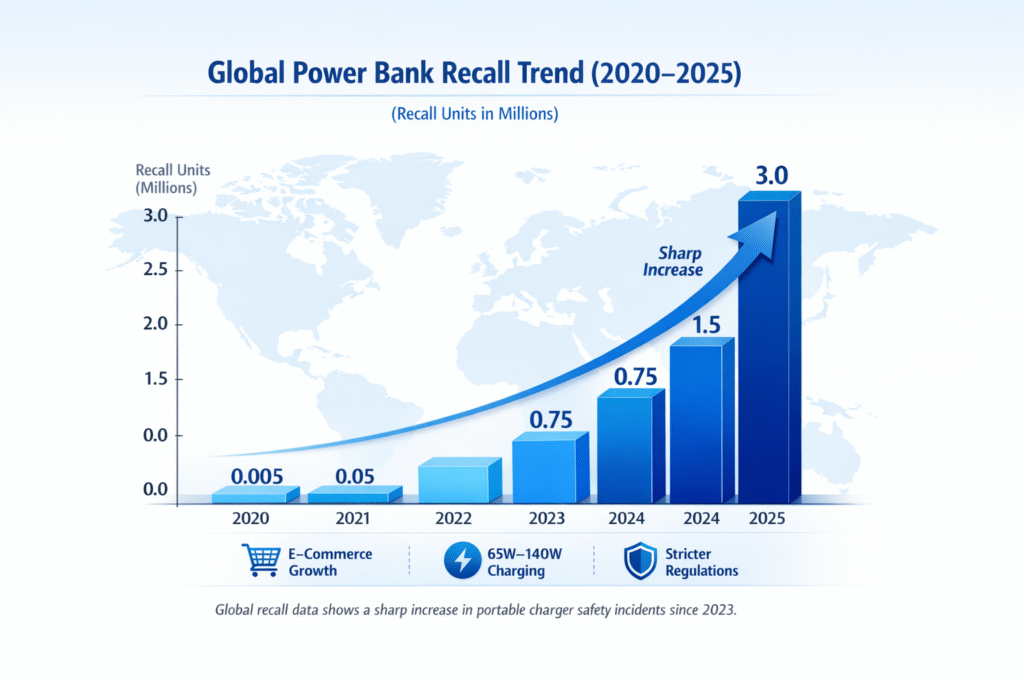 power bank quantity recall trend