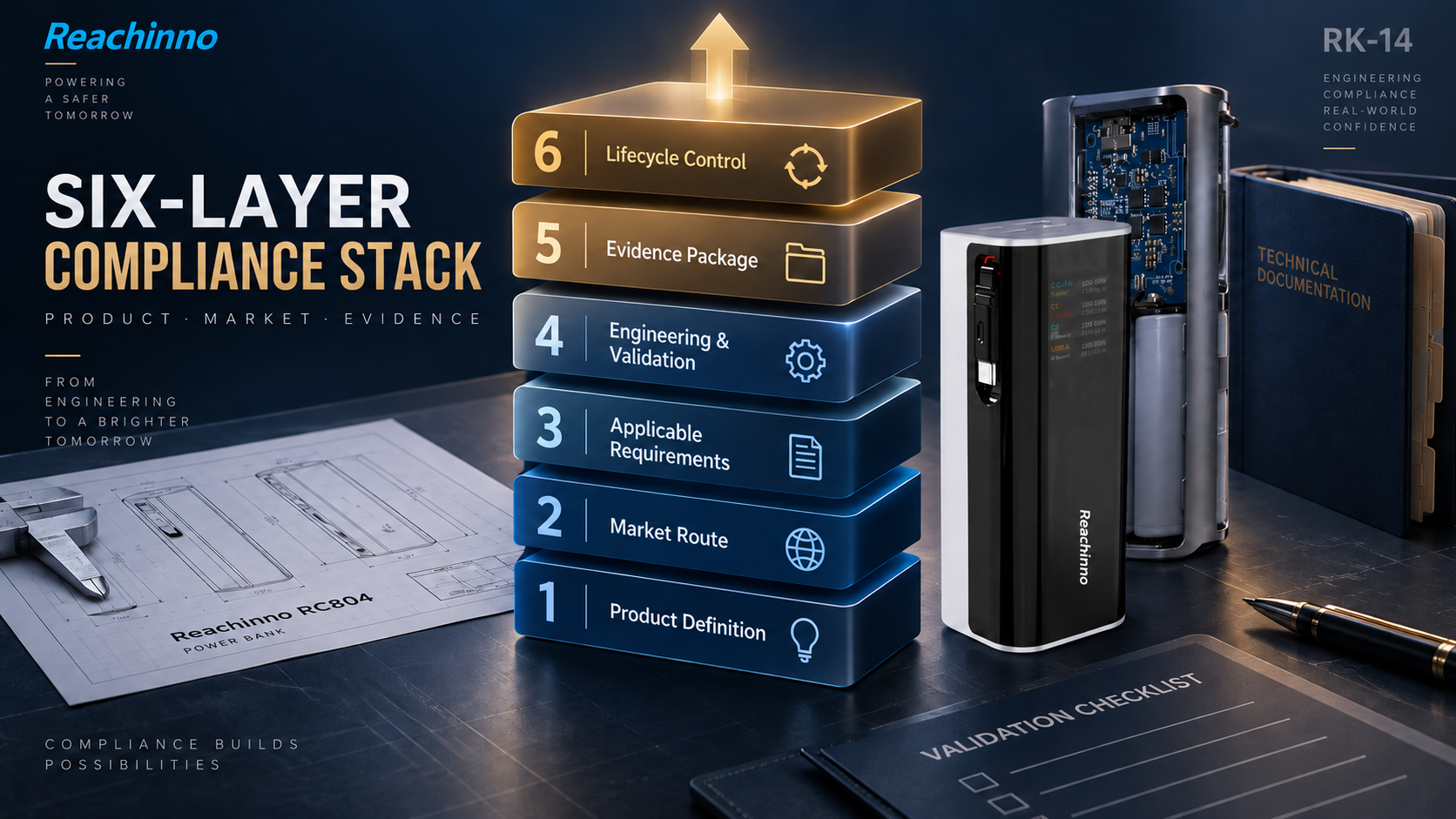 RK-14 six decision layers from product definition to lifecycle control.