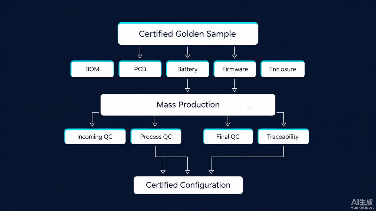 CCC product consistency from certified golden sample to mass production