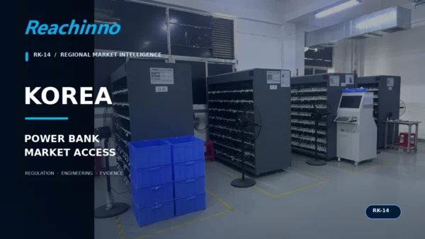 Reachinno battery aging and validation equipment supporting Korea power bank market access under RK-14.
